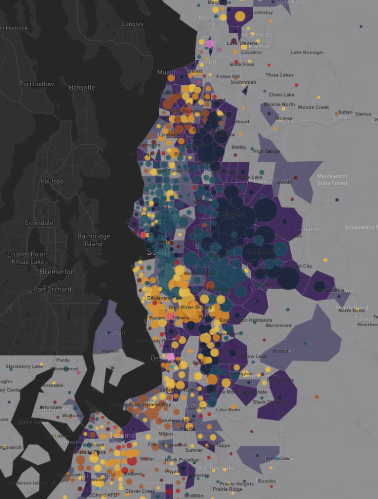 Indian demographic representation in the Puget Sound region