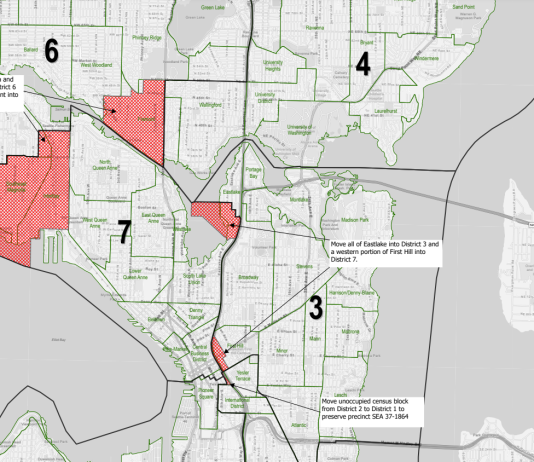 Seattle Redistricting Commission Votes to Unify Magnolia in D6, Split Fremont into Three Districts