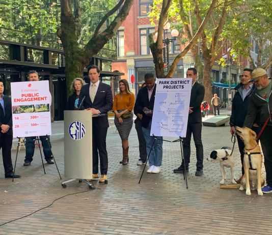 Lewis’ Increased Seattle Parks Spending Would Invest in Climate, Equity Fund, Off-Leash Areas