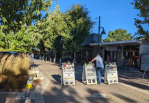 Park Lane Walking Tour with Liveable Kirkland A street with signs indicating it is closed to vehicle traffic.