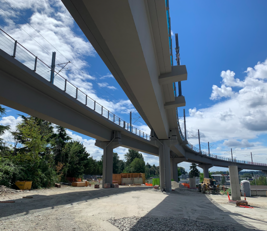 Broadening Our Scope: Publication Update Fall 2022 Curving, parallel concrete overpasses against a blue sky.
