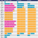 Northgate Schedule Mockup