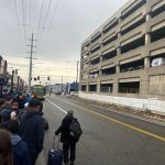 Route 101 with Link transfer crowd by Heppner