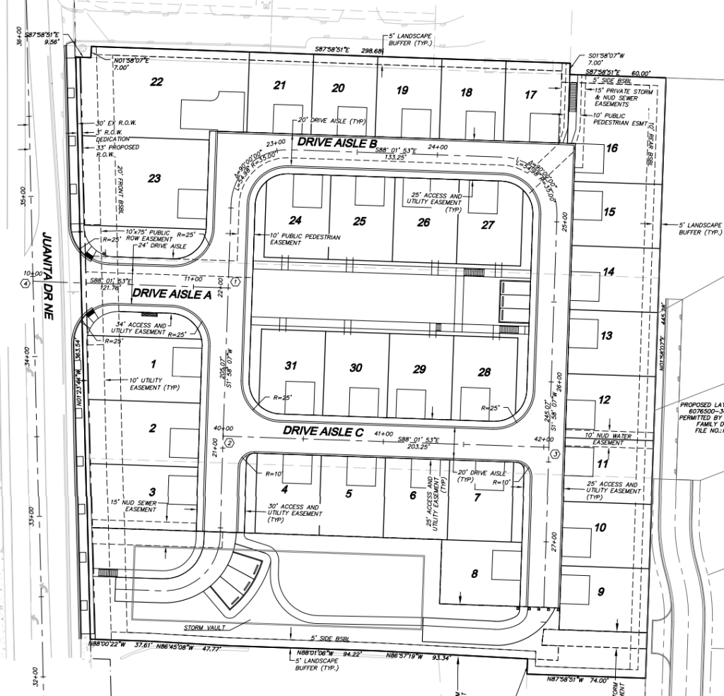 12236 Juanita Dr NE Subdivision site plan