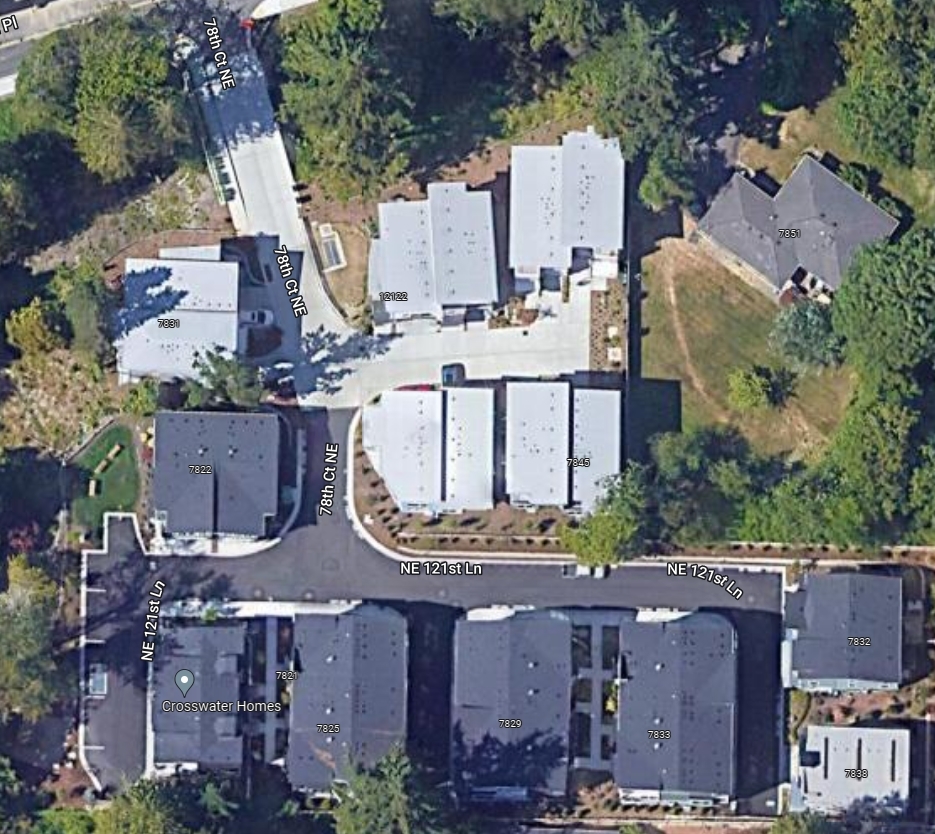 Verdant and Toll Townhomes-Finn Hill aerial view