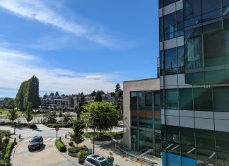 Google Planned New Sustainable High-Rise Campus in Kirkland Picture take from Kirkland facing downtown midrises and City Hall
