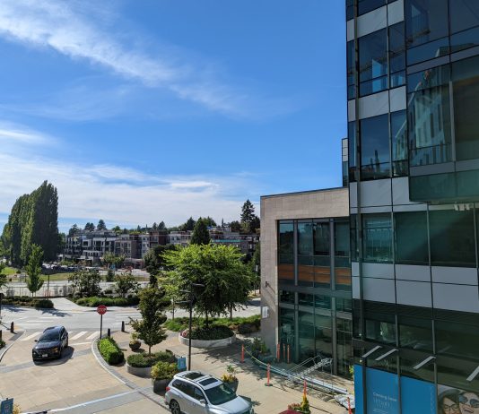 Google Planned New Sustainable High-Rise Campus in Kirkland Picture take from Kirkland facing downtown midrises and City Hall