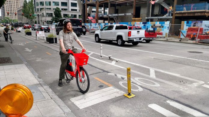 Ryan Packer on 2nd bike lane - urbanist _20180620