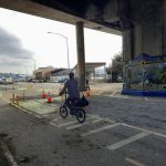 Crash Zone of Missing Link under Ballard Bridge with mural