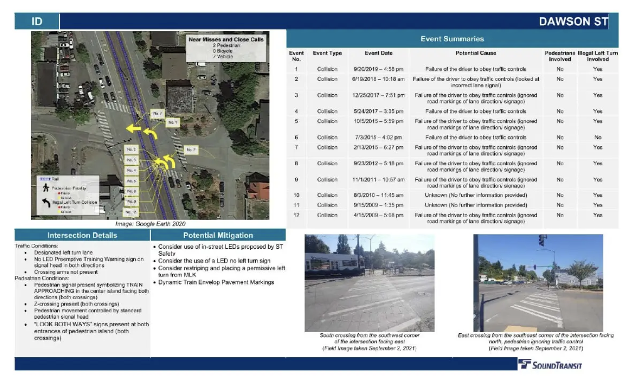 Cracked tiles mean light rail in Rainier Valley will run less often this  summer