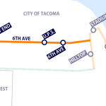 6th Avenue streetcar extension Tacoma