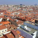 Rooftops panorama of central Madrid (Spain)