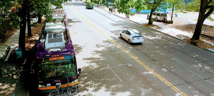 Rainier bus lane
