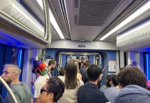 Sound Transit Braces for Overcrowding As It Launches Lynnwood Link in 2024 Crowds waiting at a light rail transit station.