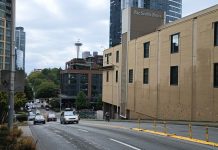 Denny Way Repaving Passes on “Large Opportunity” To Rethink Key Corridor Looking down Denny Way.