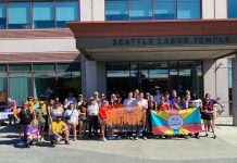 Urbanist Action: Volunteer to Put Our Candidates Over the Top Color banners head by campaign volunteers for MLK Labor canvases.