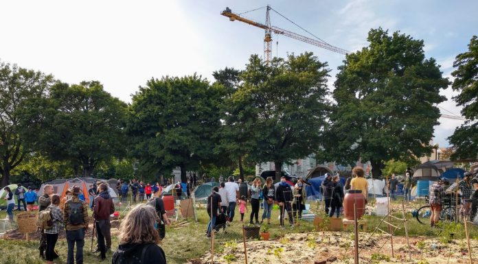 Seattle Parks Seeks Erasure of the Black Lives Memorial Garden Around 30 people milled about the a garden with early plantings.