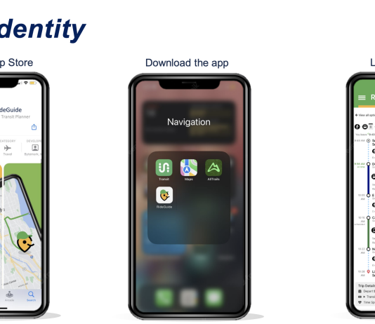 Sound Transit To Launch Digital Assistant and Accessible Wayfinding Tools Late This Fall Front views of smartphones showing the new digital wayfinding assistant app tool.