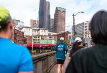 A Guide to Transit-Oriented Running in Seattle A Columbia Center led downtown skyline looms in the background