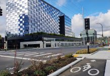 Bellevue Pursues Long-Term Alternative to Shelved Bel-Red and Northup Bike Facilities A bike lane with a biker symbol