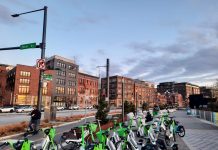 Bikeshare and Scootershare Booms in Seattle, with Lime Leading the Pack Dozens of vehicles stack up near the Colman Dock ferry terminal.
