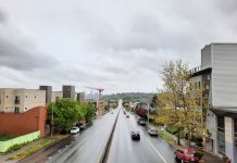 Op-Ed: Redesigning Aurora Avenue for Pedestrians, Bikes, and Rapid Buses The view of Aurora looking south toward the downtown skyline.