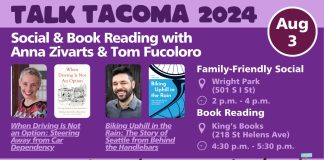 Join Us for Tacoma Book Talk with Anna Zivarts, Tom Fucoloro