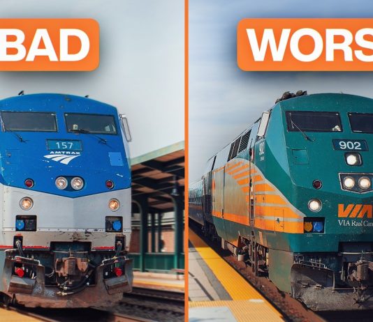 Sunday Video: What’s Good And Bad About Amtrak and Via Rail?