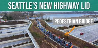 Sunday Video: Bike Tour of Montlake Lid and Pedestrian Bridge Grand Opening