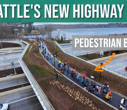 Sunday Video: Bike Tour of Montlake Lid and Pedestrian Bridge Grand Opening