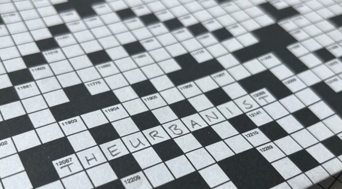 Test Your Wits with The Urbanist Crossword for November 16 A crossword puzzle with The Urbanist written in for one of the answers.