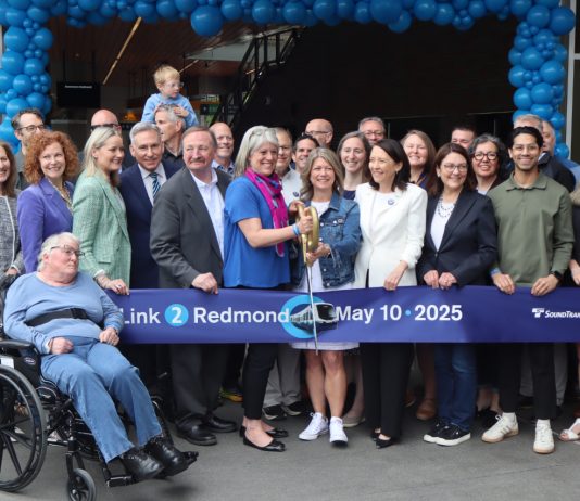 Crowds Come Out to Celebrate Downtown Redmond Light Rail Extension
