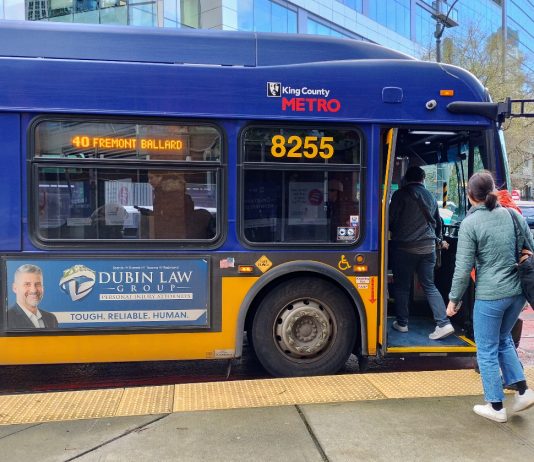 Route 40 Bus Lane Installation Starts, Aiding Riders During I-5 Work