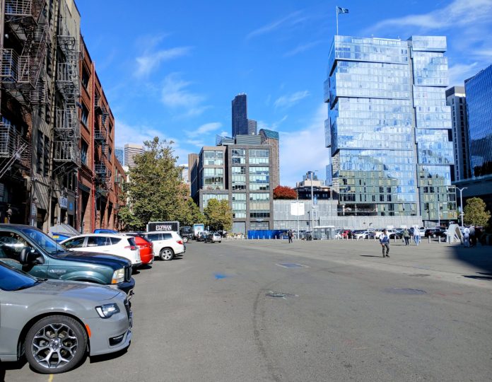 Occidental Avenue by stadiums