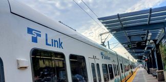 Escalating Costs Could Push Sound Transit to Reconsider Two Infill Stations A Sound Transit light rail car passes through a station in the Rainier Valley
