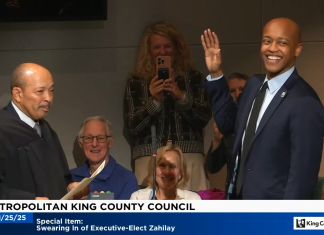 Girmay Zahilay Takes Office as King County Executive, Pledging to be ‘Regional Convener’