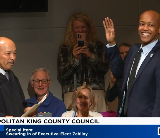 Girmay Zahilay Takes Office as King County Executive, Pledging to be ‘Regional Convener’
